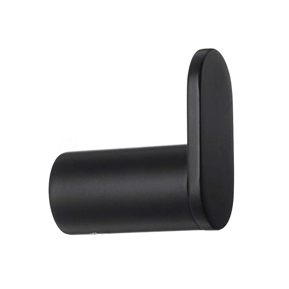 

Bathroom Multipurpose Wall Mount Easy Install Durable Bracket Storage Support Single Hanger Stainless Steel Removable Round Home