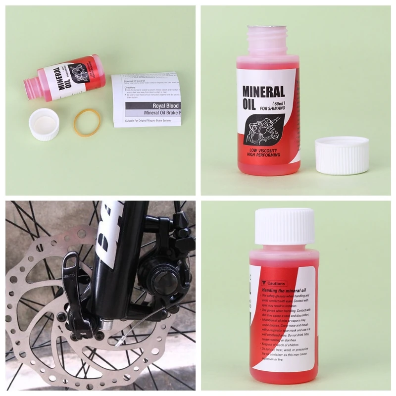 

Bicycle Brake Mineral Oil System 60ml Fluid Cycling Mountain Bikes For Shimano