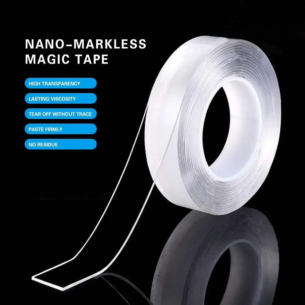 Моющаяся самоклеящаяся лента nano magic tape водонепроницаемая Двухсторонняя клейкая