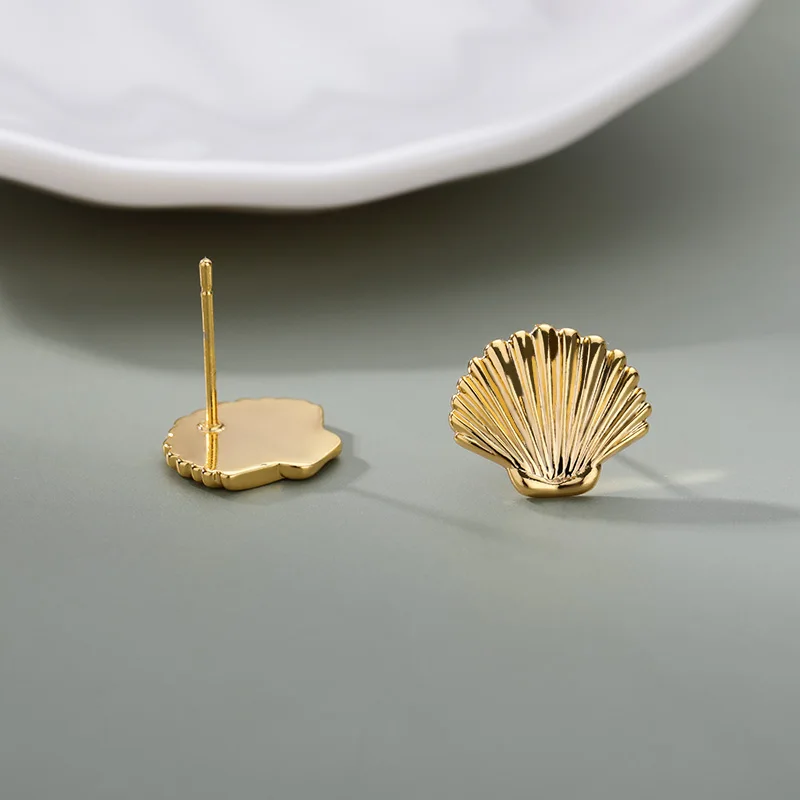 Minimalist Shell Earrings For Women Girls Korean Fashion Stainless Steel Shell Earring Wedding Aesthetic Jewelry Gift 2023