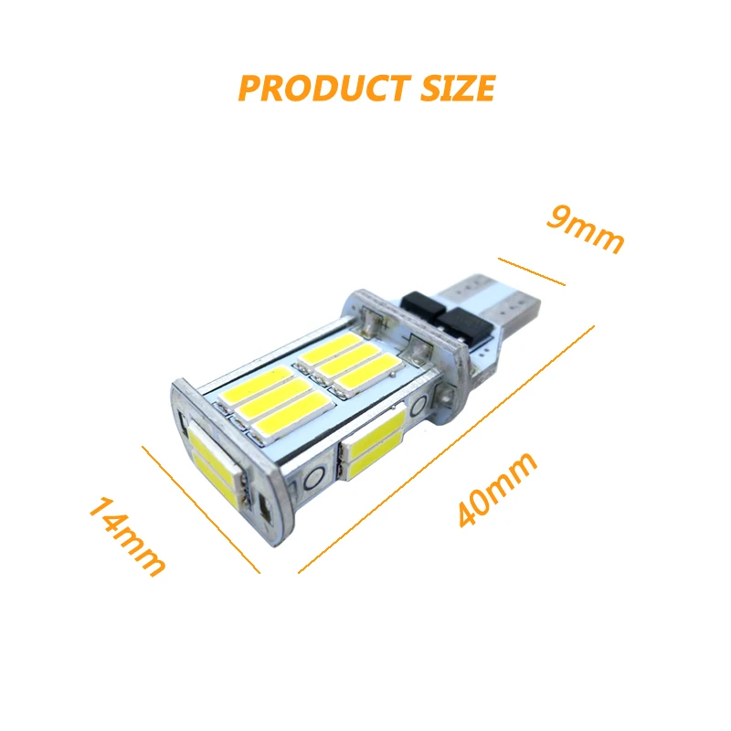 2x T15 W16W 921 супер яркий высокое качество 18 SMD 7020 светодиодный Canbus без ошибок автомобильный резервный фонарь габаритный фонарь ксеноновый белый