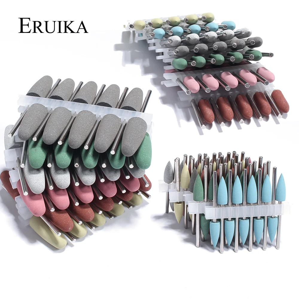 Precio Especial Brocas de silicona para manicura, cortador rotativo eléctrico de manicura, herramientas de pulido de cutículas, accesorios de salón de uñas, 10 Uds. XyN8WxzKV