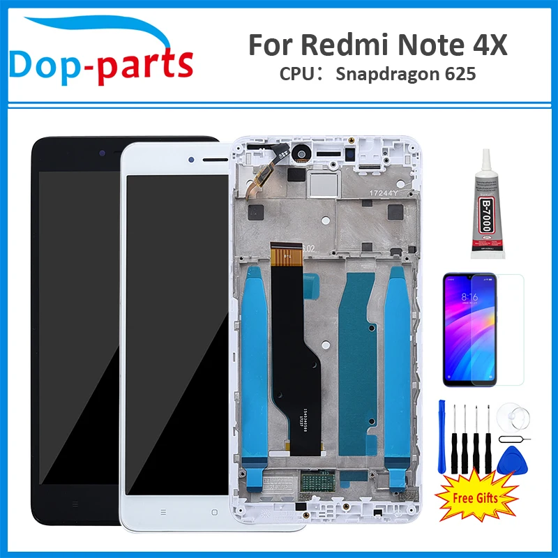 Скидка Оригинальный ips ЖК дисплей для Xiaomi Redmi Note 4X Redmi Note 4, глобальный ЖК дисплей, сменный экран с рамкой, только для Snapdragon 625