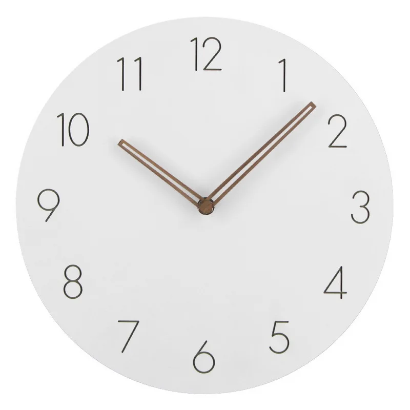 

2019 Modern Minimalist MDF Creative Wall Clock Wooden Clock Living Room Clock Decorative Wall Clock Manufacturers Direct Wholesa