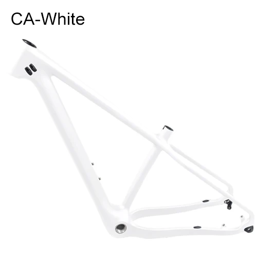 Карбоновая рама для велосипеда 26er, карбоновая рама для горного велосипеда, рама для велосипеда, подходит для 26x4,8 шин, 16/18 дюймов, карбоновая рама для снега и жира - Цвет: Full white