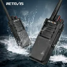 Transceptor de rádio em dois sentidos da frequência ultraelevada/vhf 10w para o armazém da fábrica da exploração agrícola 3km walkie talkie ip67 impermeável retevis rt29 2 pces