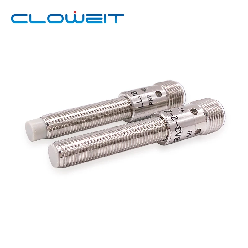 Cloweit IP65 M8 Inductance Proximity Sensor NPN PNP DC10-30V 4pin M12 Connector Cylindrical Metal Approach Switch LJ8A3 Serie light timer switch