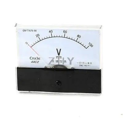 

Screw Mounted Class 1.5 Accuracy Analog DC Volt Meter Panel 0-100V