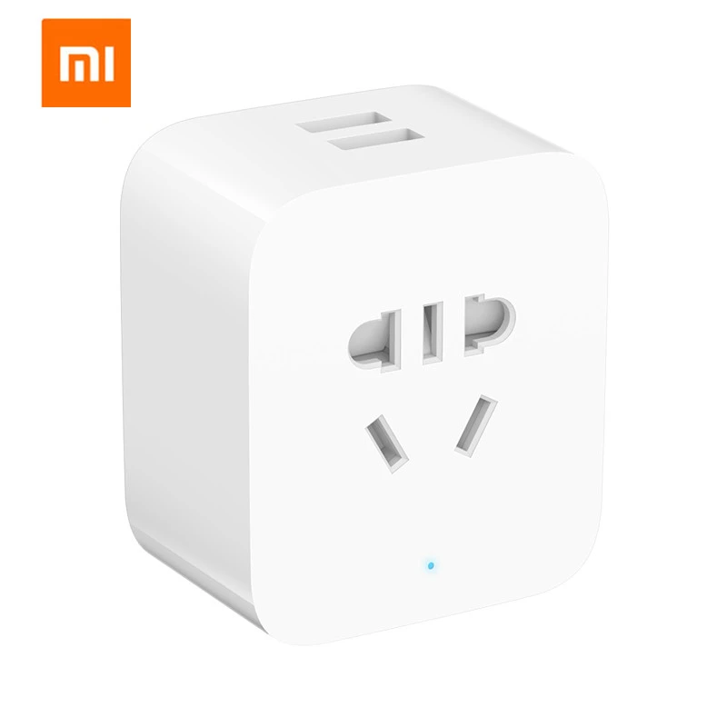 

Original Xiaomi Mijia Smart Socket Gateway Edition Bluetooth Dual USB Smart WIFI Socket Power Adapter Mijia Smart Home Device