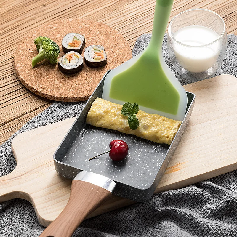 

Frying Pan Aluminium Alloy Omelette Pan Non-stick Egg Rolled Frying Pot Breakfast Burning Egg Roll Pan Kitchen Cooking Tools