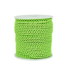 Светоотражающий шнур для кемпинга Парашютная веревка 50 м нейлон и полиэстер флуоресцентный зеленый диаметр 0,25 см веревка для палатки износостойкость сильный