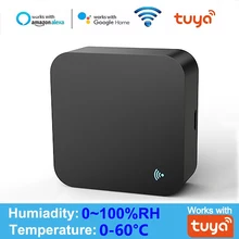 WIFI IR Remote Control Temperature & Humidity Sensor Tuya APP Voice Control Infrared IR Smart Home Automation Alexa Google Home
