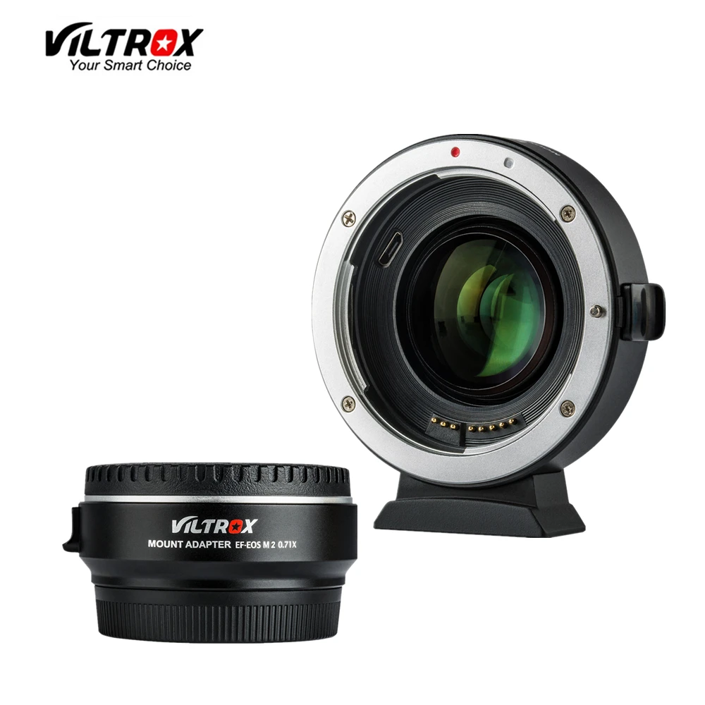 Viltrox EF-EOS M2 Focal reductor переходник для бустера Автофокус 0.71x для Canon EF mount lens to EOS M camera M6 M3 M5 M10 M100 M50
