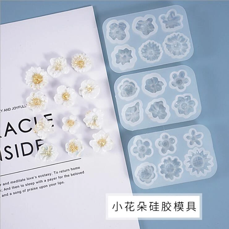 Transparent Silicone Mould Dried Flower Resin Decorative Craft Diy Small Daisy Flower Mold Epoxy Resin Molds For Jewelry Jewelry Tools Equipments Aliexpress