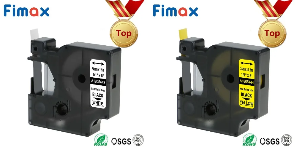 Fimax 1 шт. 18051 18052 совместимый для Dymo промышленный терм усадочная трубка для Dymo 18053 18054 18055 18056 Dymo носорог принтер для печати этикеток