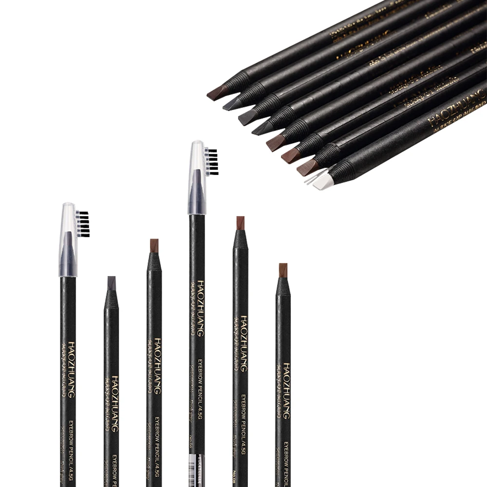 

8 Colors /12 PCS Eyebrow Pencil Makeup Tools Waterproof And Anti-corona Makeup Microblading