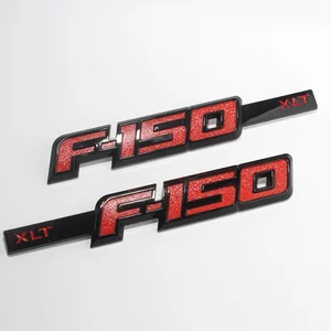 Image 5 - 3Pcs Auto Kofferbak Embleem Stickers Voor Ford F 150 Xlt Logo F150 Raptor Badge Body Side Spatbord Achterklep Decal auto Accessoires