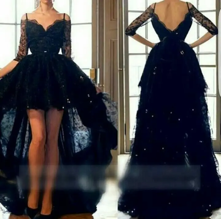 Гофрированное свадебное платье vestido de noiva с длинным рукавом черные кружевные вечерние платья для выпускного вечера с коротким рукавом платья для матери невесты