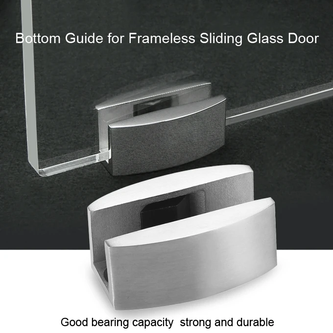 Roller Guide Induction Door Guide Convenient and Practical Floor Guide Temperature Resistant Material Durable for Frameless Glass Door Shower 