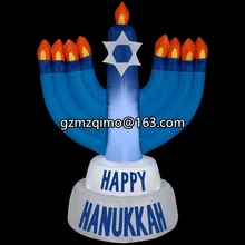 Chanukah надувные девять свечей реплика для hanukah Праздник Рождество украшения