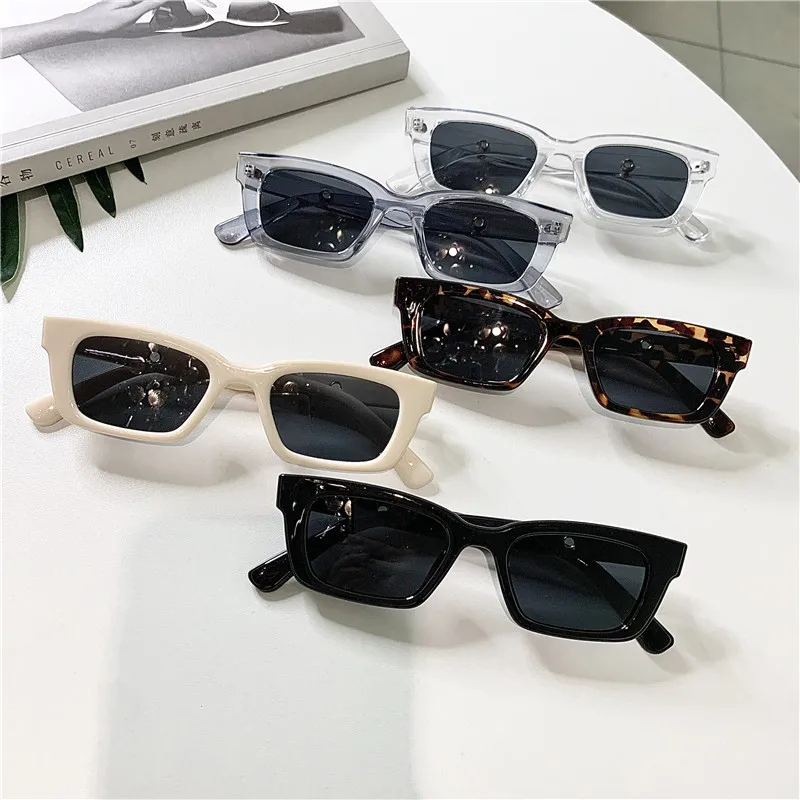 Neue Damen Rechteckige Vintage Sonnenbrille Marken-Sonnenbrille Designer Retro Sonnenbrille Damen-Brille Cat-Eye Fahrer-Brille – Detail 3