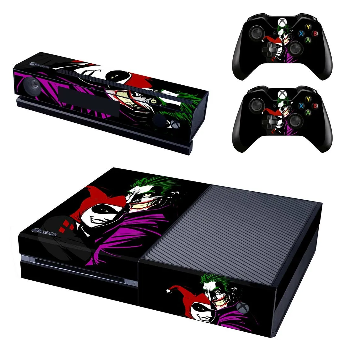 DC Джокер наклейка для Xbox One консоли и Kinect и 2 контроллера для Xbox One Наклейка из винила