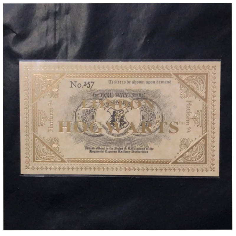 1 шт. Реплика билета на поезд Гарри из Лондона в Поттер Экспресс 9 3/4 платформа № 257
