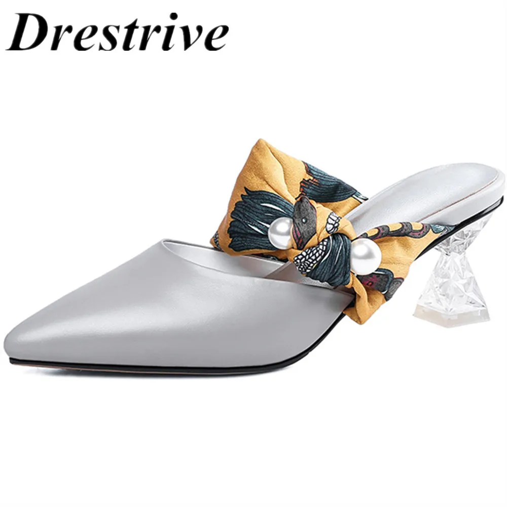 Туфли-лодочки женские Drestrive из натуральной коровьей кожи на каблуке 6 см со
