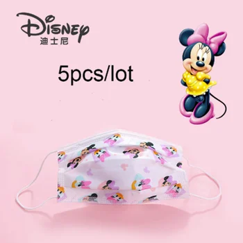 

5pcs/set Disney Marvel Frozen Baby Boys Girls Anti-Dust Protective Maks Elsa Spiderman Children's Mickey Mouse Face Maks Toys