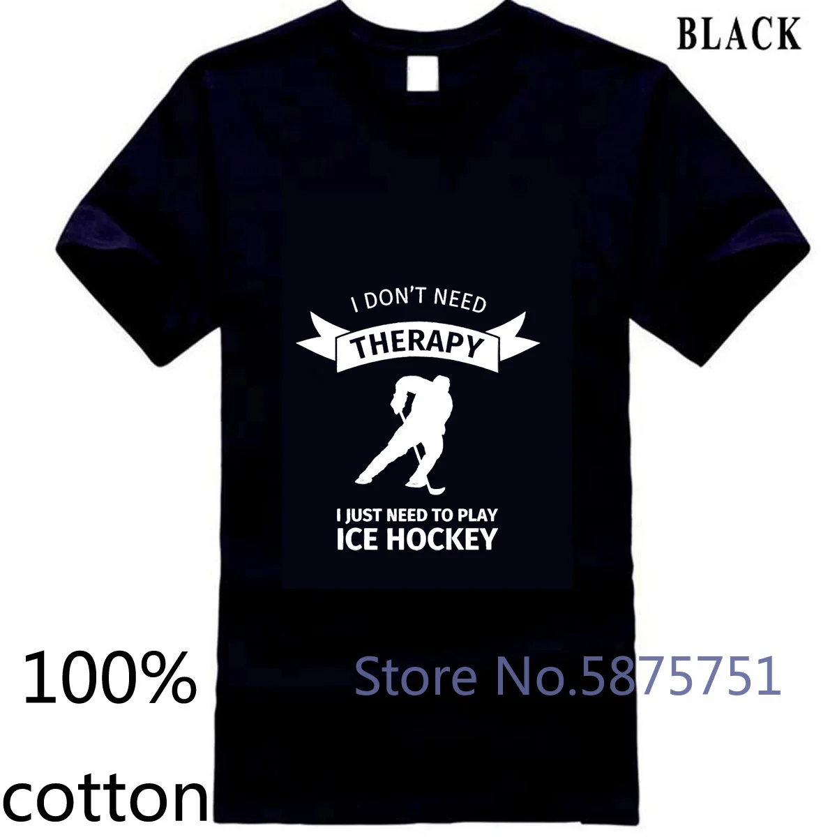 Новая мужская футболка премиум класса с надписью Don't Need treatment Just Ice Hockeyer Мужская