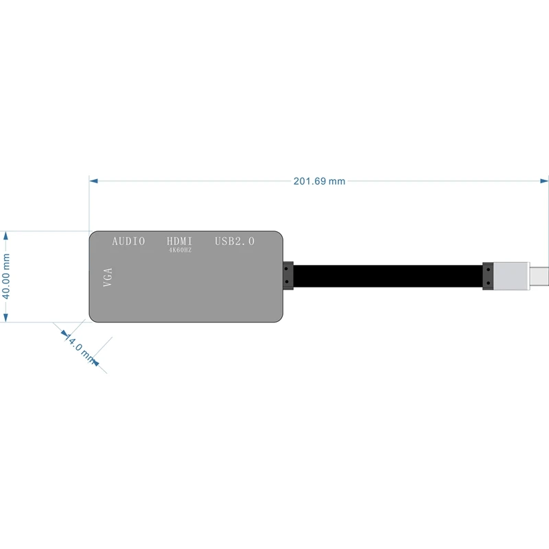 Usb C type C к Hdmi Vga 3,5 мм аудио адаптер 3 в 1 Usb 3,1 Usb-C конвертер кабель для ноутбука Macbook Google