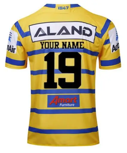 19 20 PARRAMATTA EELS Мужская Джерси размер S-3XL пользовательские названия и номера - Цвет: Серый