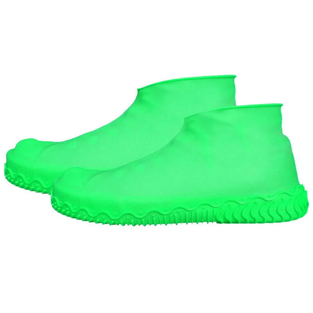 1 пара перерабатываемых силиконовых галошей Многоразовые водонепроницаемые непромокаемые ботинки для дождливой погоды Нескользящие моющиеся 8 цветов S/M/L# T5P