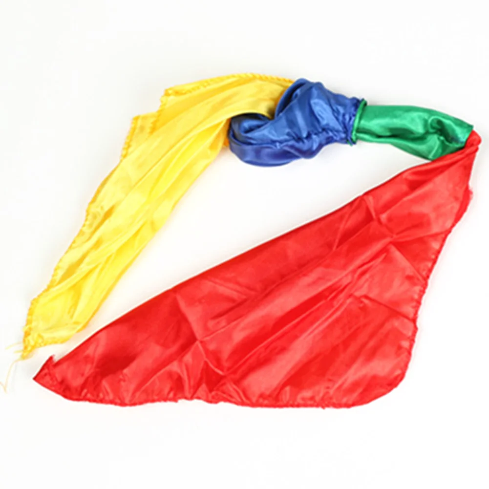 

Funny Magic Props Adult Novelty Stage Silk Scarf Trick Color Change Four-color Toy Children