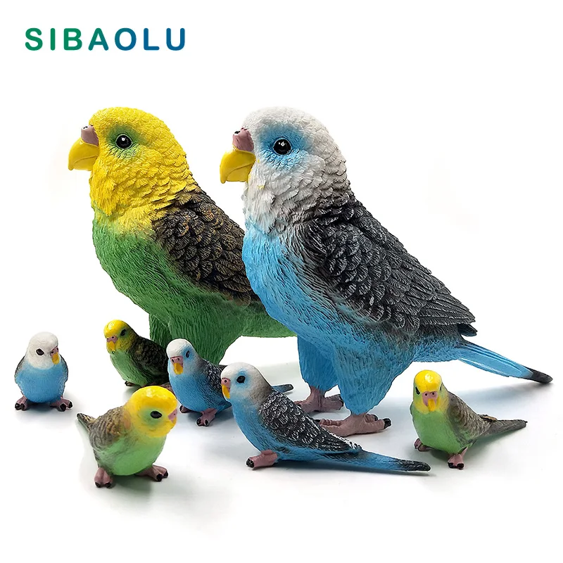 

Artificial Big Parrot bird figurine animal Model Bonsai home decor miniature fairy garden decoration accessories modern statue