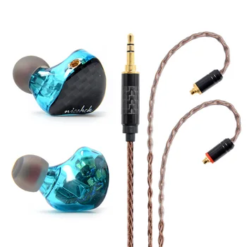 

NICEHCK FW6 6BA Drive Unit In Ear Earphone 6 Balanced Armature Detachable Detach MMCX Cable HIFI Monitor Headset Custom Earphone