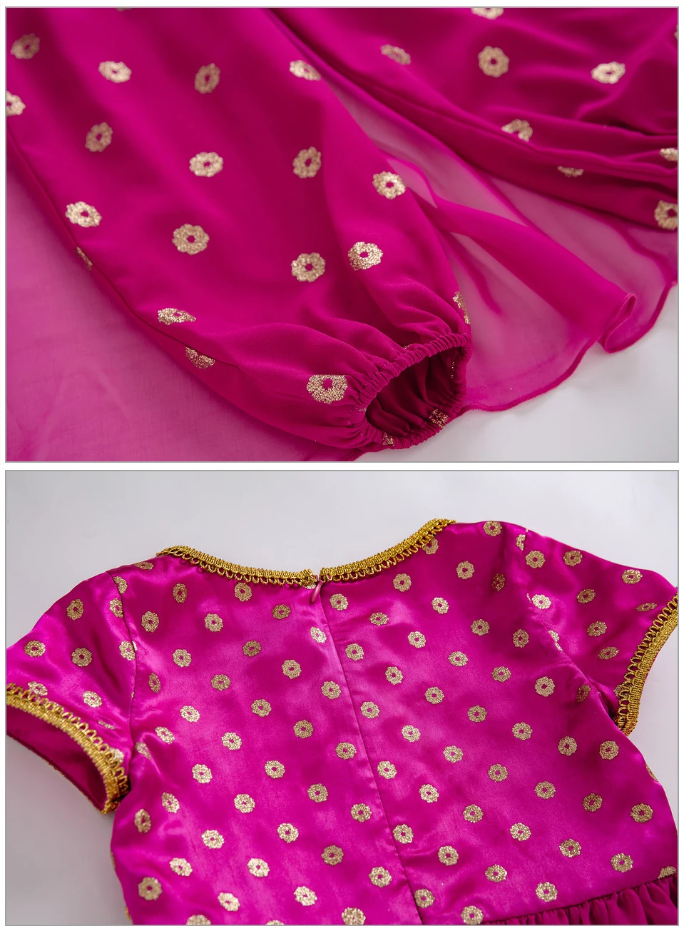Pettigirl/ США; ярко-розовый детский комбинезон; вечерние костюмы принцессы для девочек; костюмы для костюмированной вечеринки; костюм для детей с золотым принтом