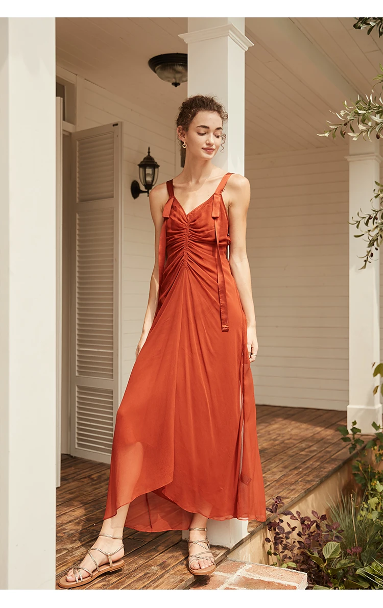 EASYSMALL, женское красное платье, модное, праздничное, высокого класса, Vestidos, вечерние, эксклюзивная уличная одежда, высокая талия, длинные платья