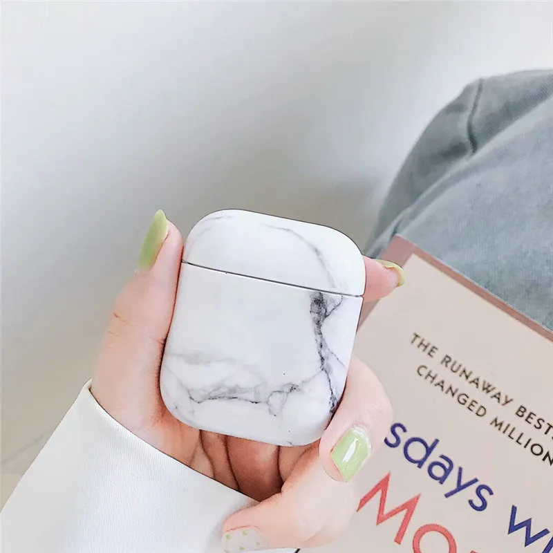 Чехол для AirPods, роскошный мраморный чехол для Apple Airpods 2, 1 чехол, защитная крышка, аксессуары, милый чехол для Air Pods
