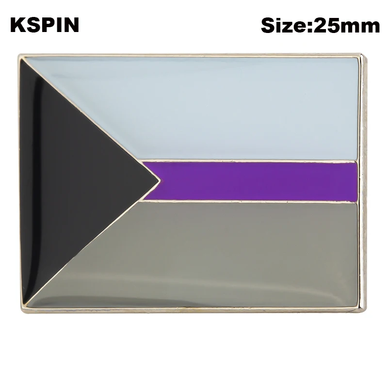 

Demisexual pride Flag Lapel Pin Badge Pin Brooch Icons XY0584
