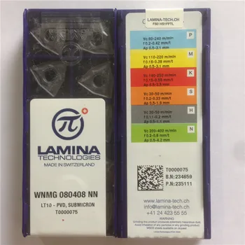 

WNMG080408NN LT10, orighinal CNC blade carbide insert LATHE TOOL 10pcs/lot,WNMG080408 NN LT10