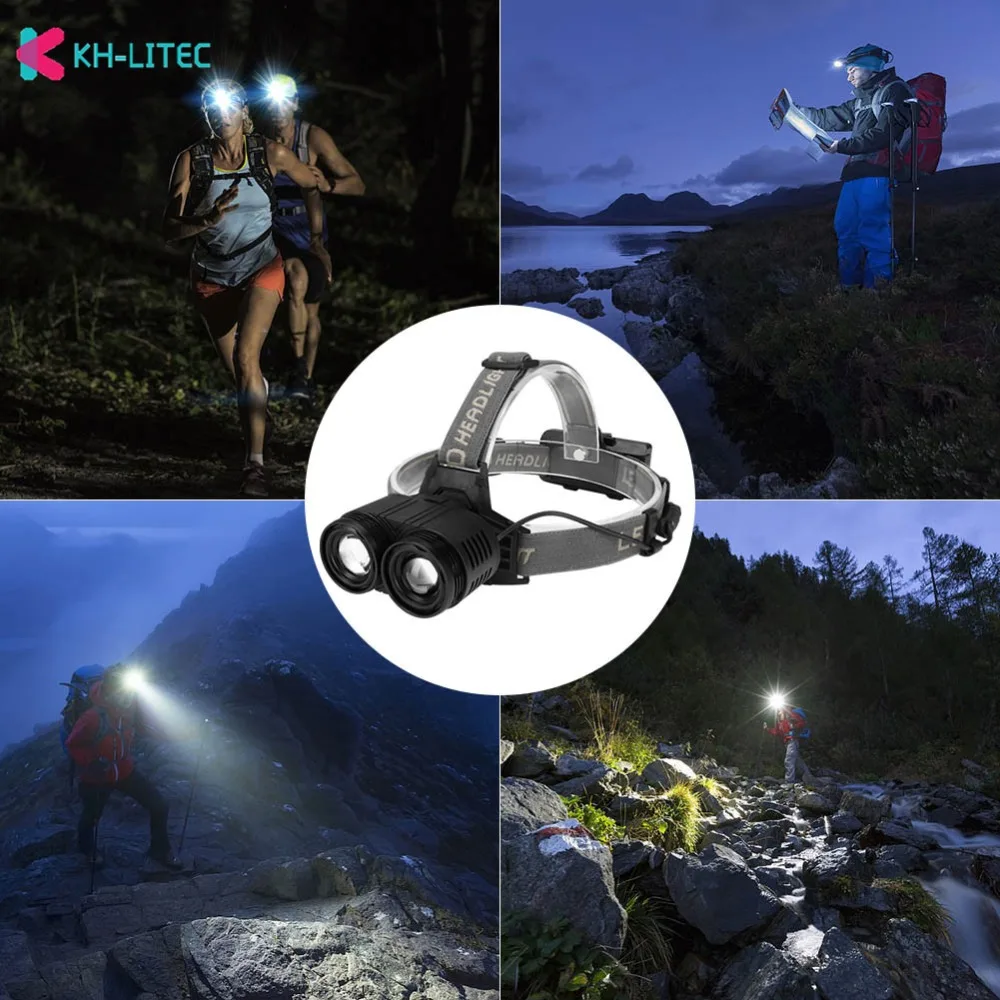 &nbsp;2pcs-XM-L-T6- LED-Headlamp-Headlight-Camping-Light-Zoom-head-flashlight-wearing-rechargeable-light-Head- Lamp-Torch-Hunting-Fishing-Light(7)