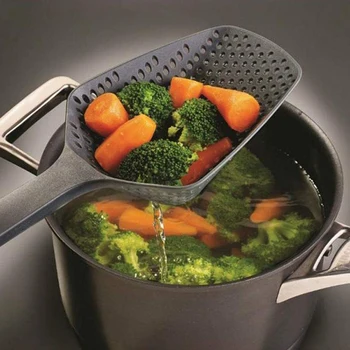 

8Pcs Non-Stick Filter Large Colander Environmental Protection Noodle Spoon Drainer Colanders