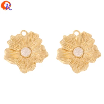 

Cordial Design 50Pcs 26*27MM Jewelry Accessories/Earrings Connectors/Hand Made/Flower Shape/Charms/DIY Making/Earring Findings