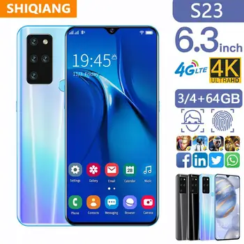 

Global Version SOYES S23 Mobile Phones 3/4+64G 6.3 Inch Cell Phones 4G LTE Smartphones 4800 mAh 13MP Android Full Screen Phone