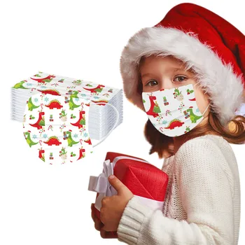 

50pc Mascarillas Children's Breathable Mask Lovely Print Disposable Dustproof Face Mask cover 3 Ply Ear Loop For Boys girls
