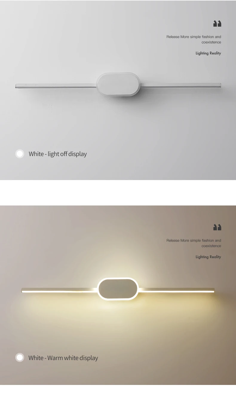 led mirror lamp modern minimalist bathroom bathroom cabinet makeup lamp Nordic bathroom strip wall lamp plug in wall lamp