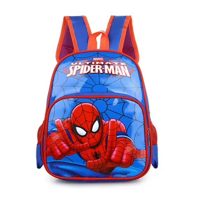 disney автомобиля сумка для начальной школы 1-3 класса для мальчиков и девочек Школьный рюкзак для детей дошкольного возраста мультяшный рюкзак с изображением Человека-паука