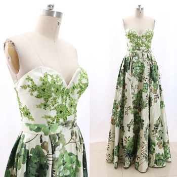 

MACloth White A-Line Strapless Floor-Length Long Crystal Satin Prom Dresses Dress M 268771 Clearance