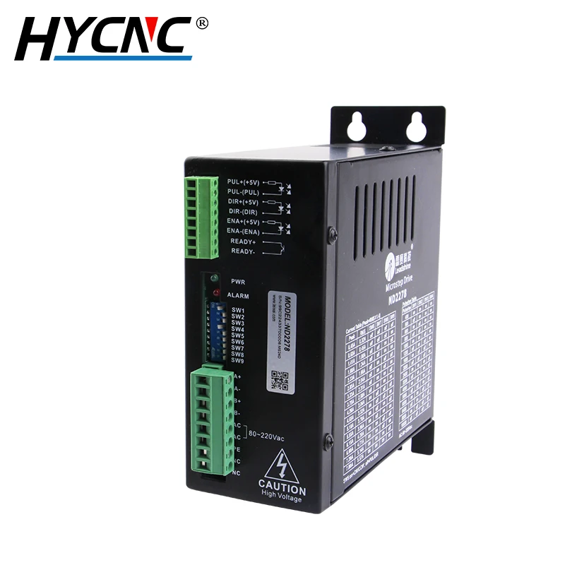 thumbnail image 2 of Leadshine Hbs1108s Driver 70~130VAC 8A AC Hybrid Servo Drive NEMA 34 Closed Loop Stepper Motor 8 0nm Cnc Control Package Stepper Servo Motor Set 2 of 14